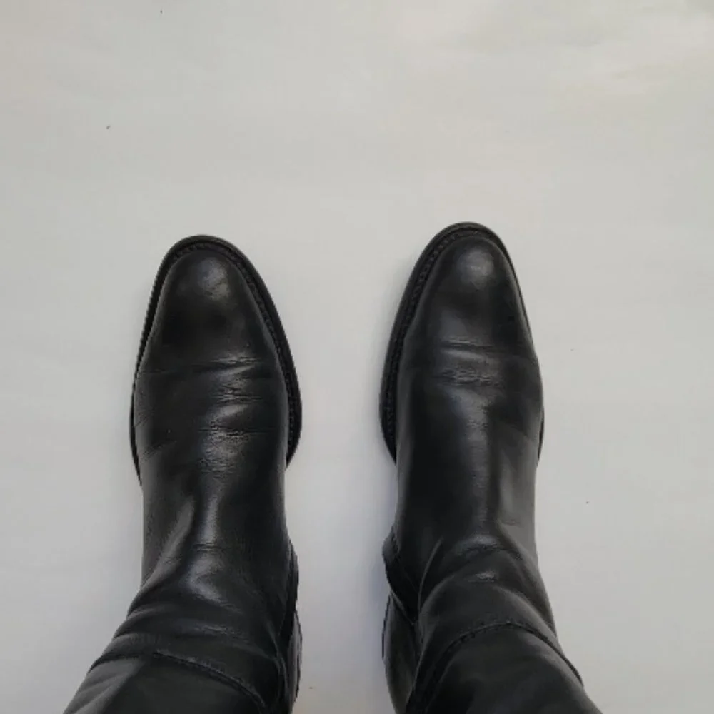 FRANCO BOSCHI TALL BOOTS WITH TASSEL SIZE 38 1/2 USED - Picture 3 of 14